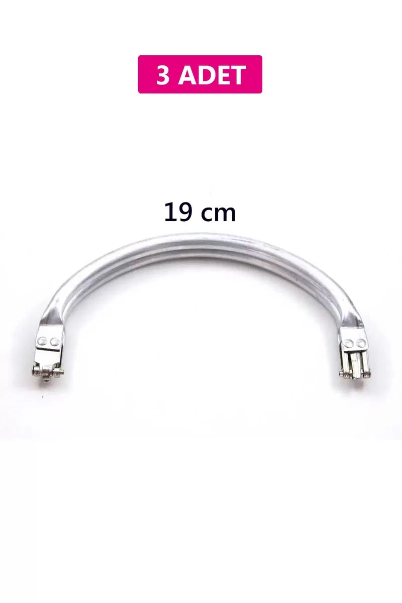 Gizli Metal Oval Çanta Bursu – 3 Adet - 19 cm - Metal Çanta Aparatı Çanta Aksesuarı