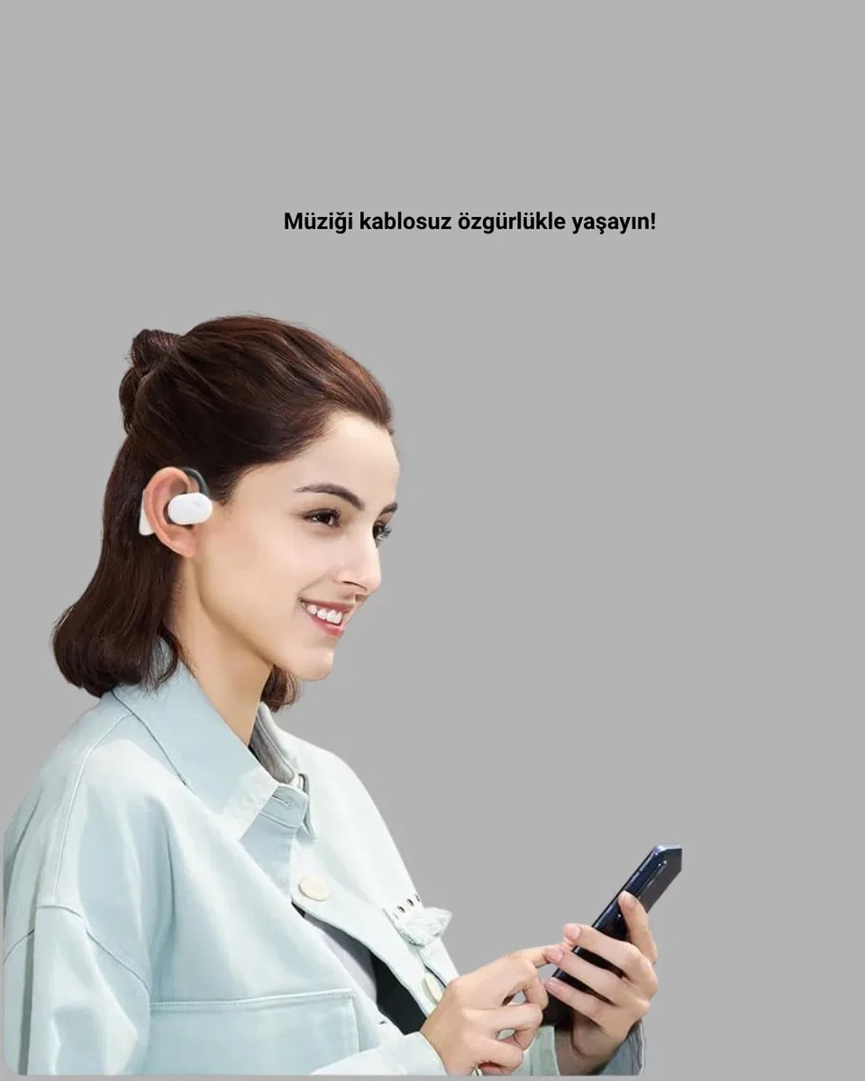 Kablosuz Bluetooth Kulaklık – Otomatik Eşleşme, Tek Tuş Kontrol, Stereo Ses görsel 2