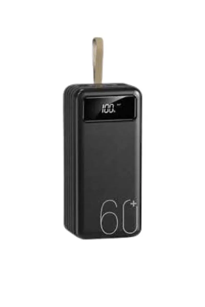 Powerbank 60. 000 Mah Taşınabilir Şarj Hızlı El Fenerli Dijital Göstergeli görsel 5