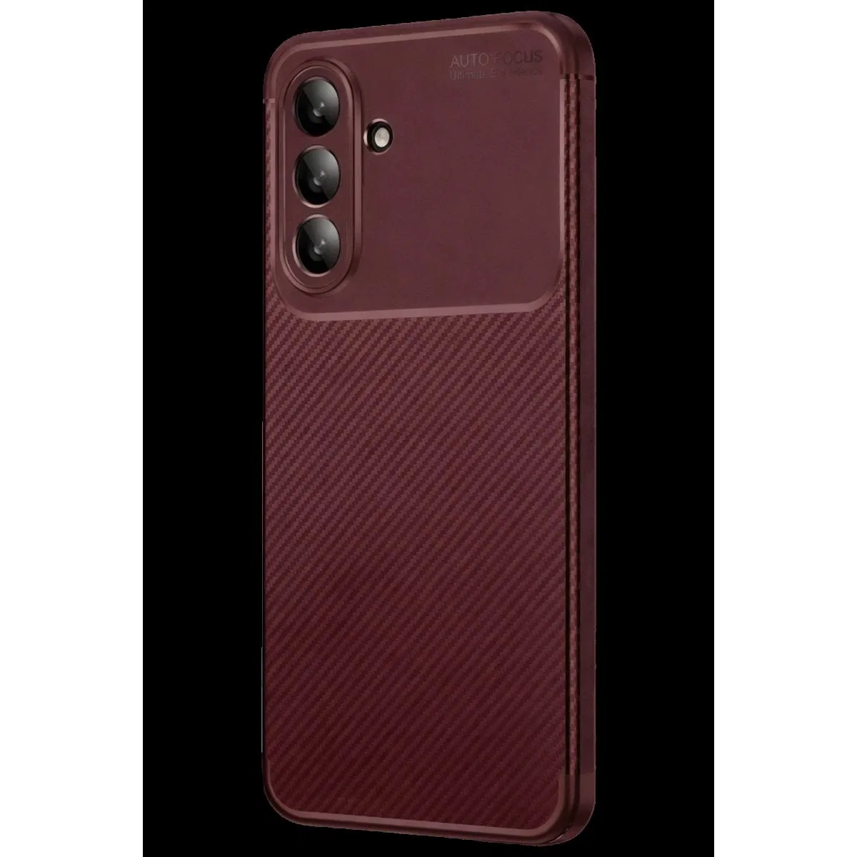 Samsung Galaxy A37 5g Auto Focus Karbon Kapak - Bordo görsel 3