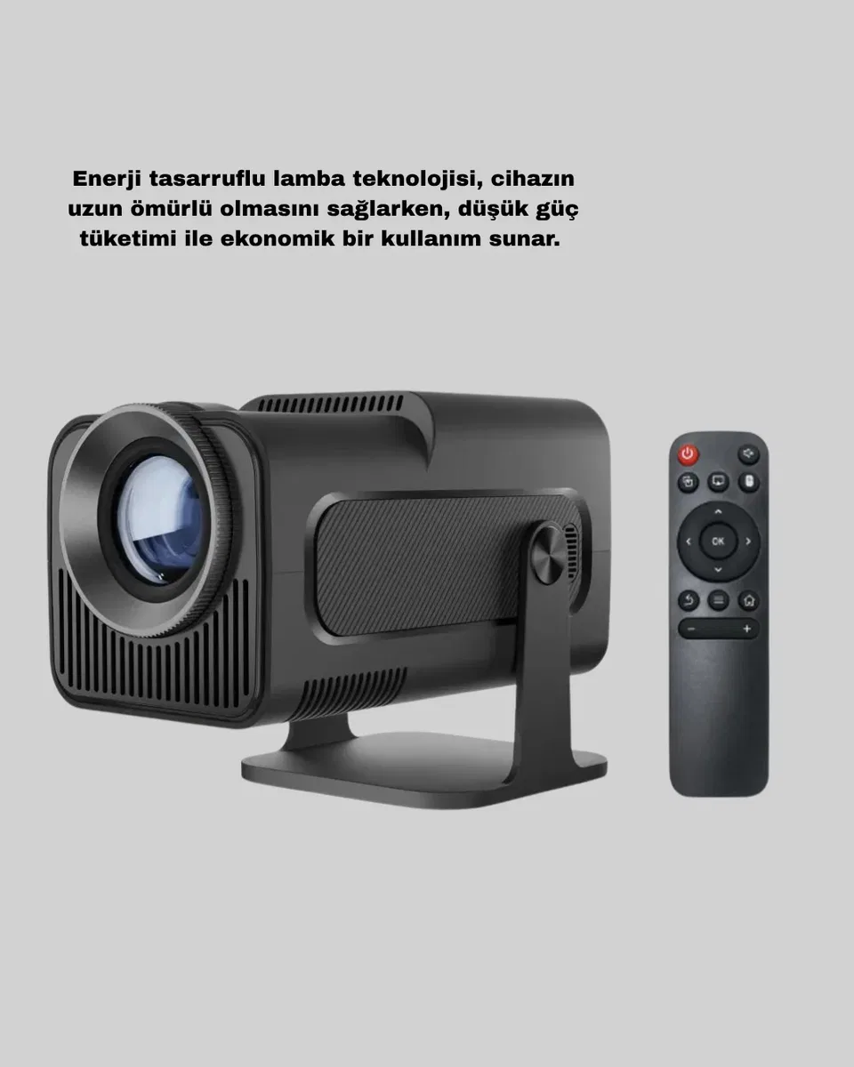 Taşınabilir Akıllı Projeksiyon HDMI USB Uyumlu Oyun Destekli Kompakt görsel 4