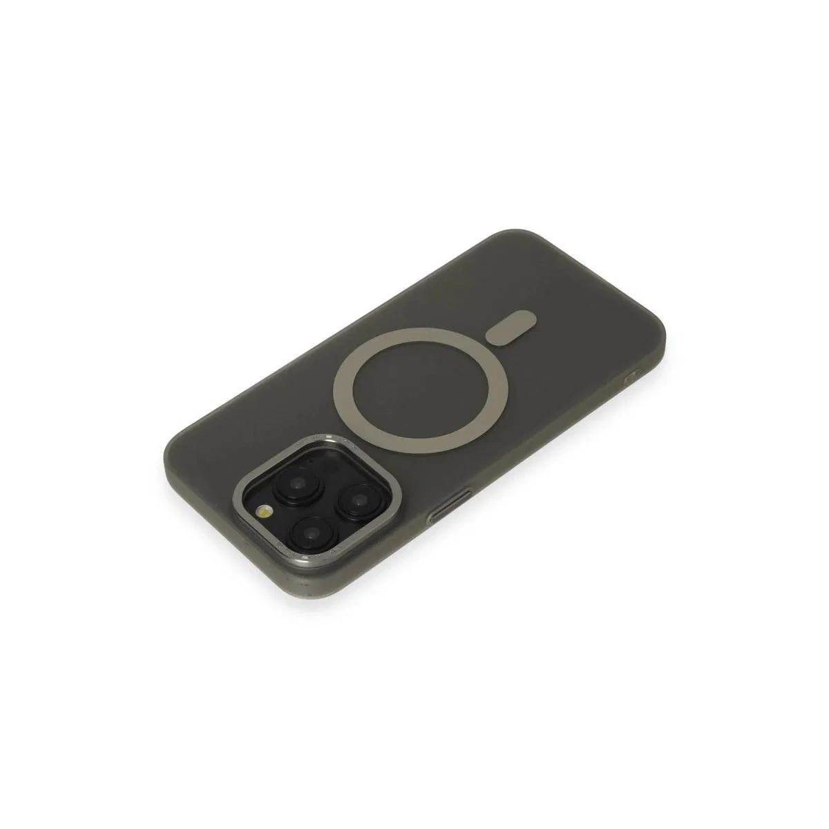 Apple İphone 15 Pro Kılıf Lodos Magneticsafe Mat Kapak - Titan Gri görsel 3