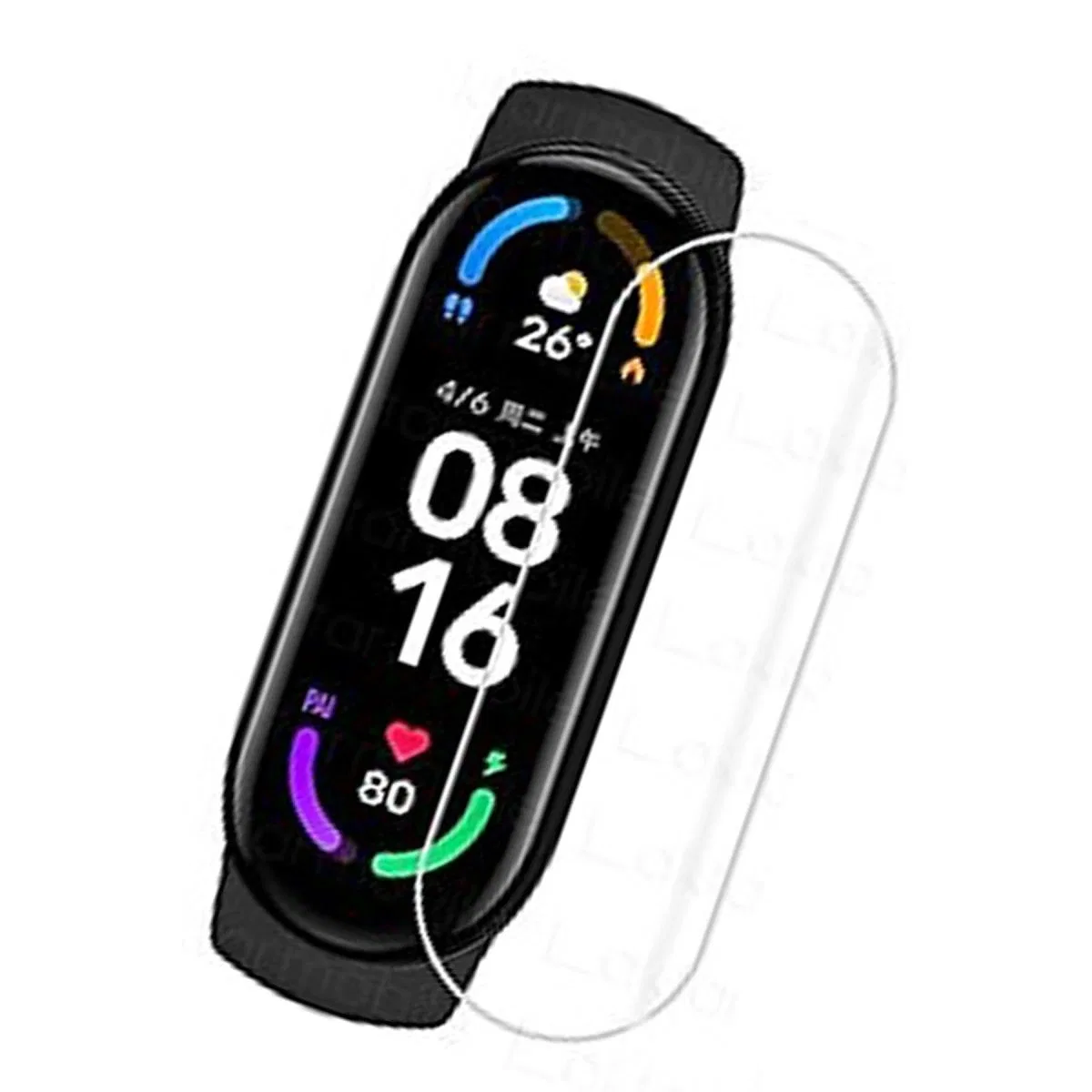 Xiaomi Mi Band 6 Polymer Nano Ekran Koruyucu - Şeffaf görsel 2
