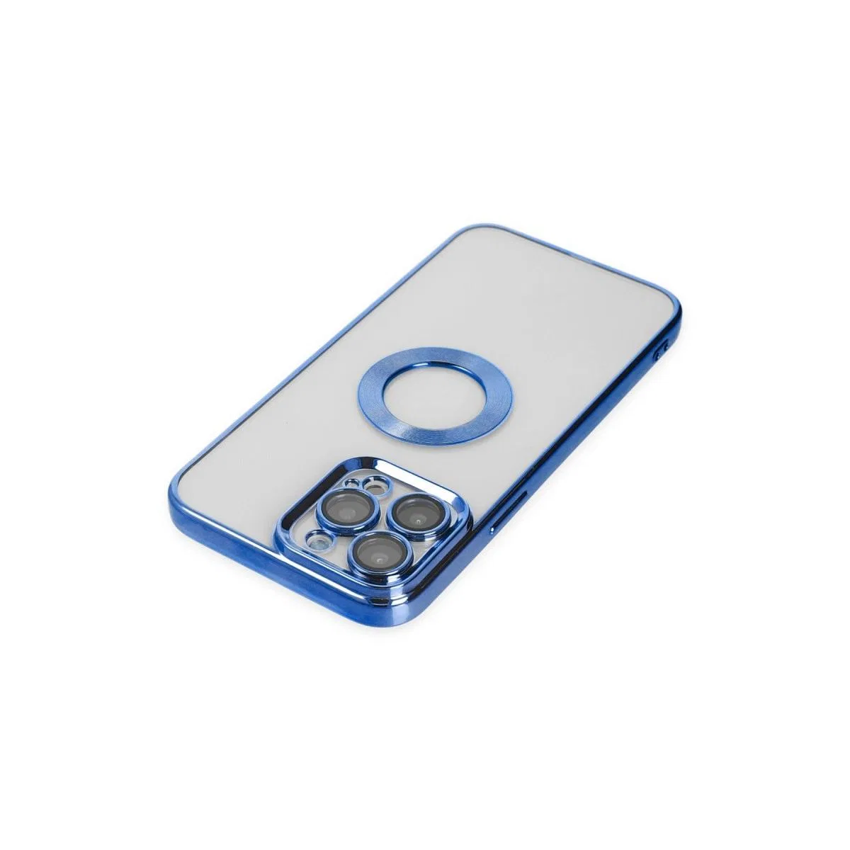 Apple İphone 14 Pro Max Kılıf Slot Silikon - Mavi görsel 5