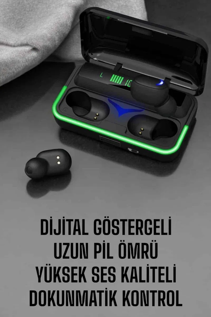 Android Ve İOS Uyumlu Bluetooth Bağlantılı Powerbankli Kulaklık görsel 3