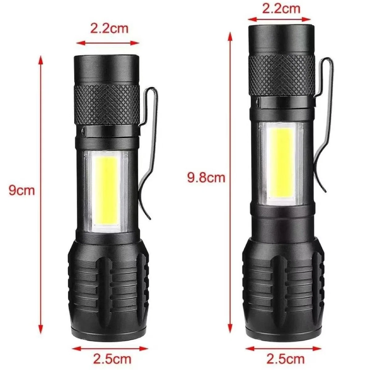Wison Ws-5454 Cob Led Usb Şarjlı Mini El Feneri görsel 2