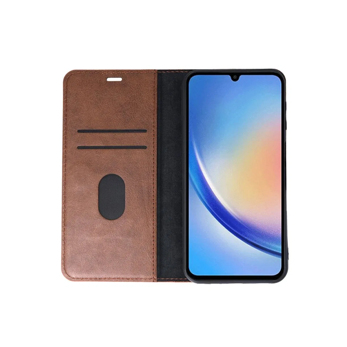 Samsung Galaxy A24 4g Kılıf Trend S Plus Kapaklı Kılıf - Taba görsel 3