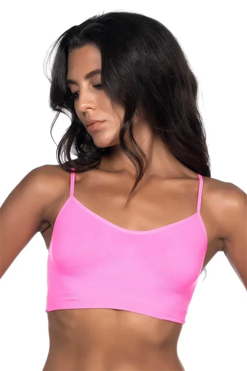 Neon Fuşya MI 4003 Soft İp Askı Büstiyer