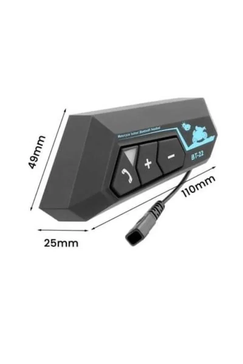 Intercom Bluetooth Kask Kulaklık Motosiklet Kulaklık 5. 0 Bluetooth görsel 5