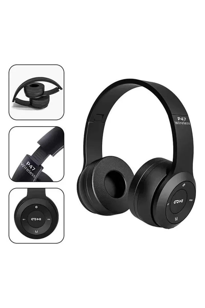 Kulak Üstü Bluetooth Kulaklık Yüksek Ses Kaliteli Ayarlanabilir görsel 3