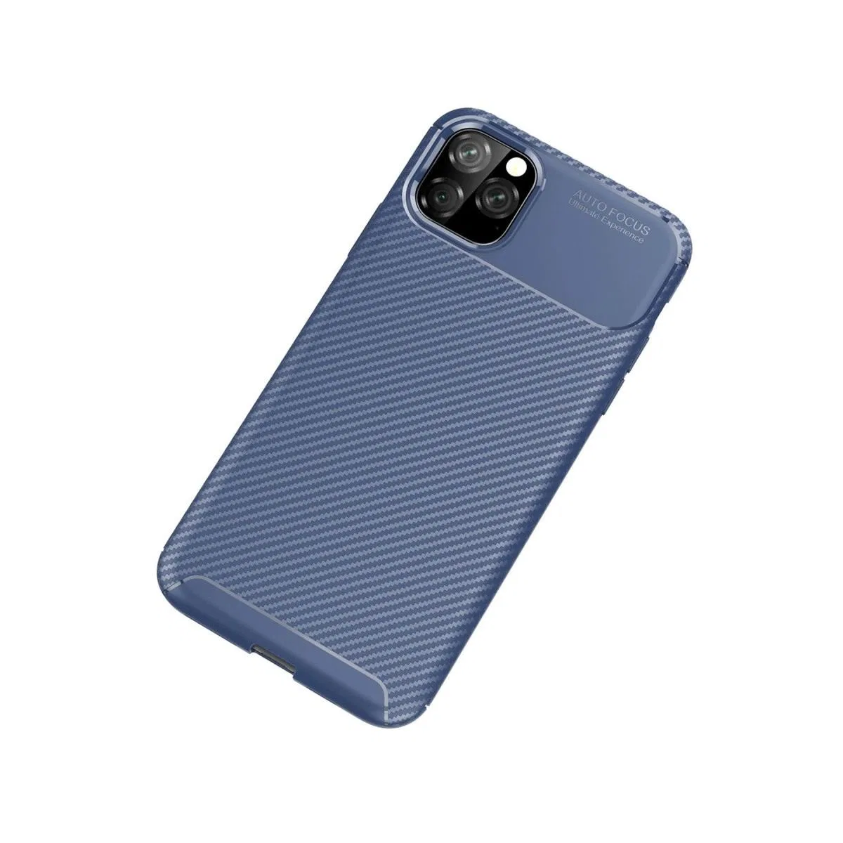 Apple İphone 11 Pro Kılıf Auto Focus Karbon Kapak - Lacivert görsel 2