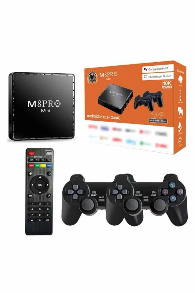 M8 PRO MINI 4 8 10 K HD HDR Android Tv 5G Retro 10000 Oyunlu görsel 5
