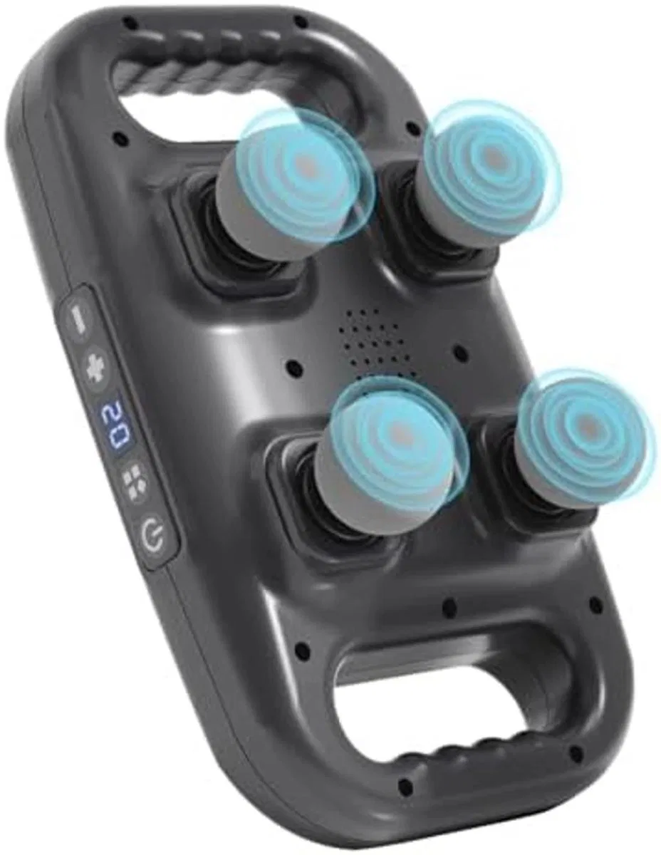 4 Başlıklı Masaj Sı - Ergonomik Derin Doku Sırt Ve Boyun Masaj Aleti Ağrı Ve Sızı Giderici görsel 2