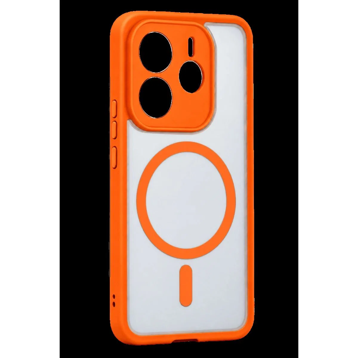 Xiaomi Redmi Note 14 4g Loji Magsafe Kapak - Turuncu