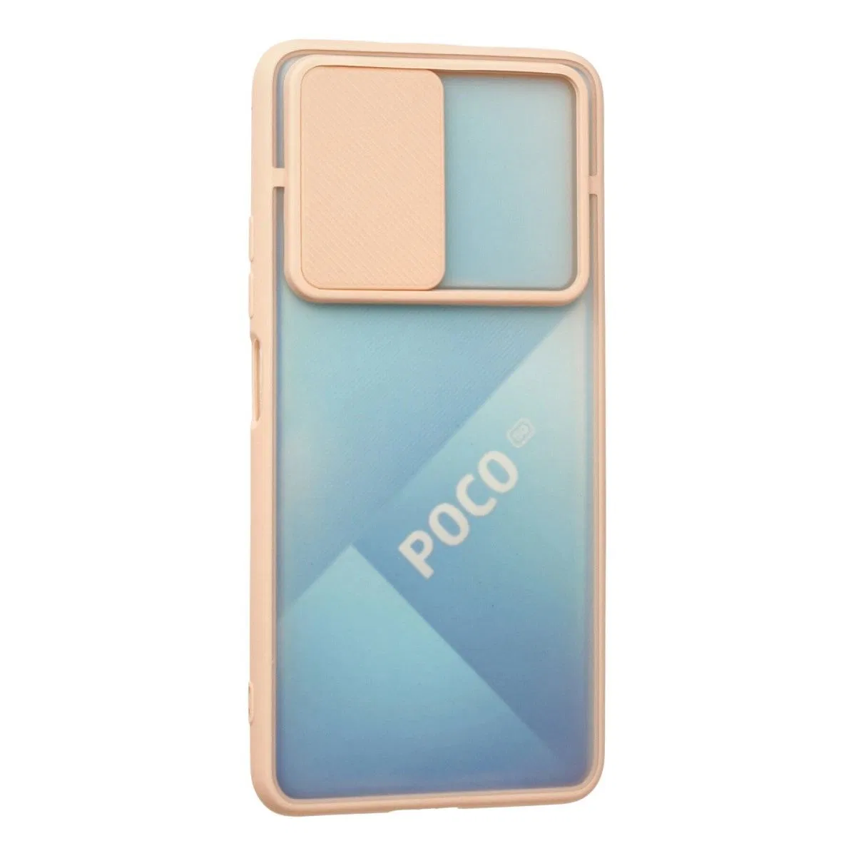 Xiaomi Poco F3 Kılıf Palm Buzlu Kamera Sürgülü Silikon - Pembe görsel 3
