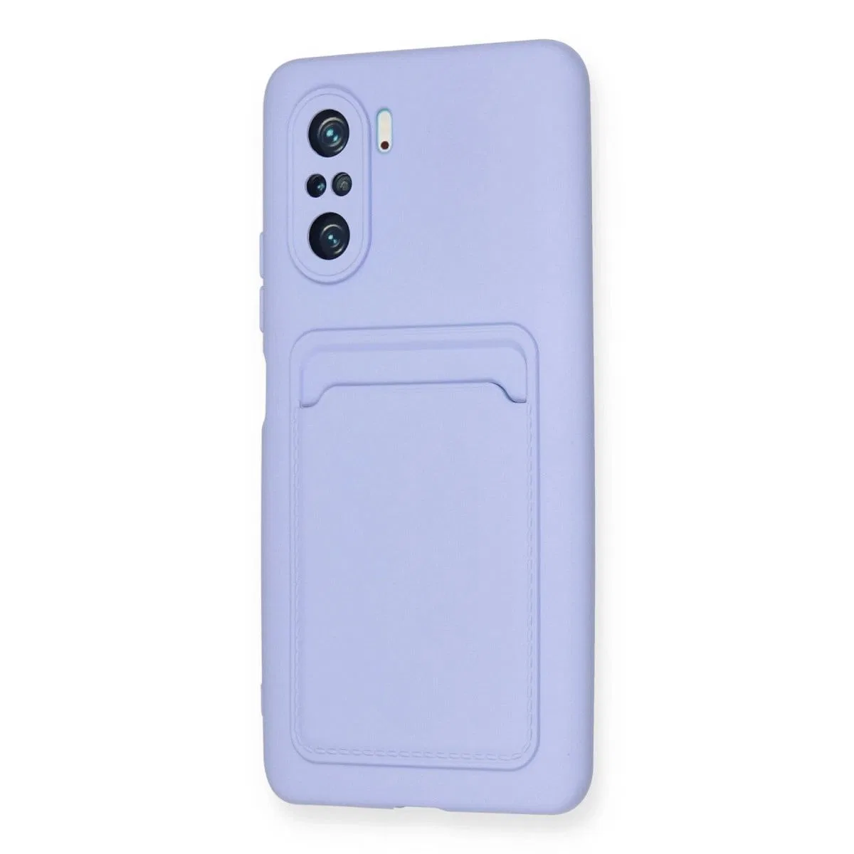 Xiaomi Mi 11i Kılıf Kelvin Kartvizitli Silikon - Lila görsel 3