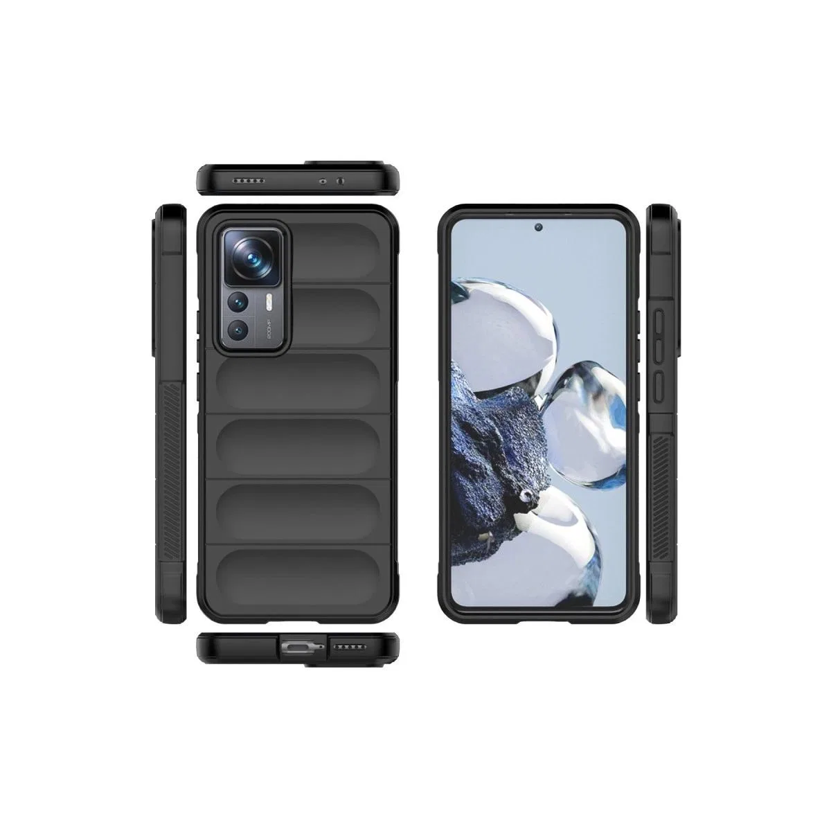 Xiaomi Mi 12t Pro Kılıf Optimum Silikon - Siyah görsel 3