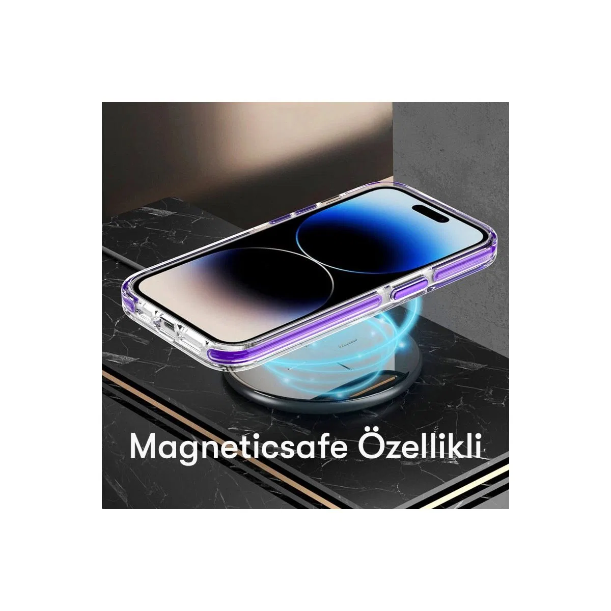Joko Apple İphone 14 Pro Bella Magsafe Kapak - Derin Mor görsel 4
