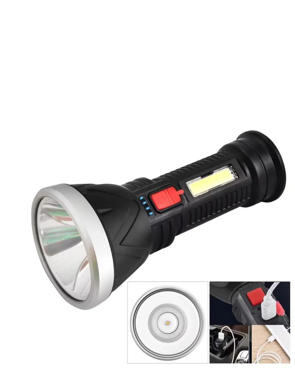 Uzun Menzilli Işıldak Şarjlı 9 Led 4 Kademeli Aydınlatma görsel 4
