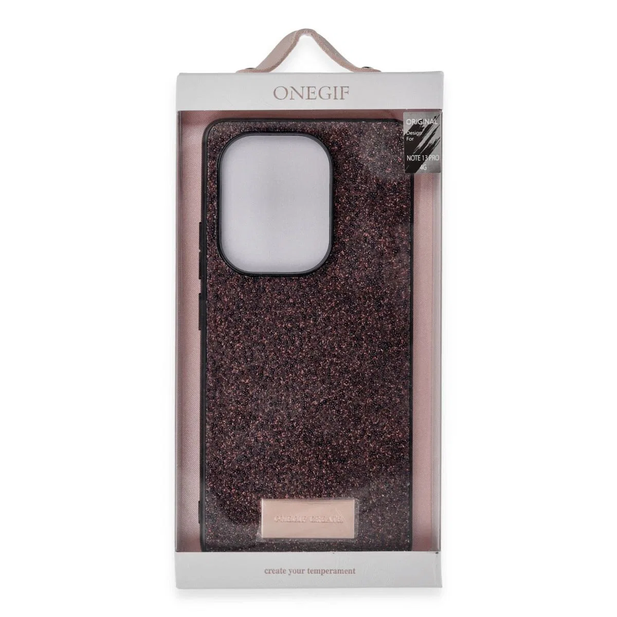 Onegif Xiaomi Redmi Note 13 Pro 4g Bright Simli Kapak - Gold görsel 3