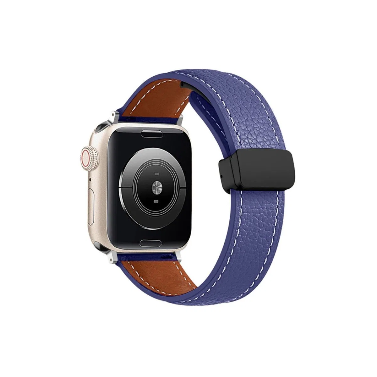 Apple Watch 38mm Kr414 Daks Deri Kordon (saat Değildir) - Lacivert