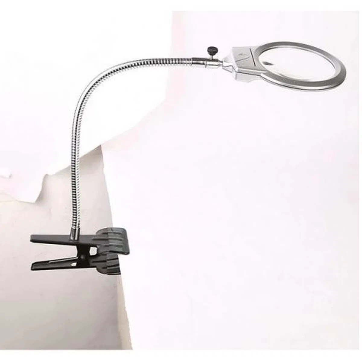 2. 5x90 Mm 5x24 Mm Büyüteç, Mandallı Metal Hortumlu Masa Üstü Büyüteç görsel 6
