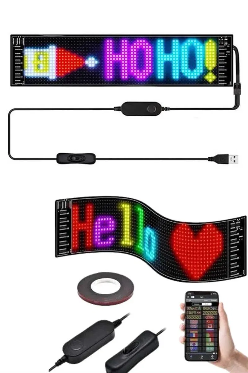 Matrix Led Dijital Ekran Kumandalı LED Ekran Yazı görsel 4