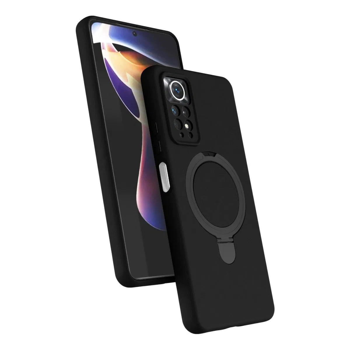 Xiaomi Redmi Note 12 Pro 4g Regal Magsafe Standlı Kapak - Siyah görsel 2