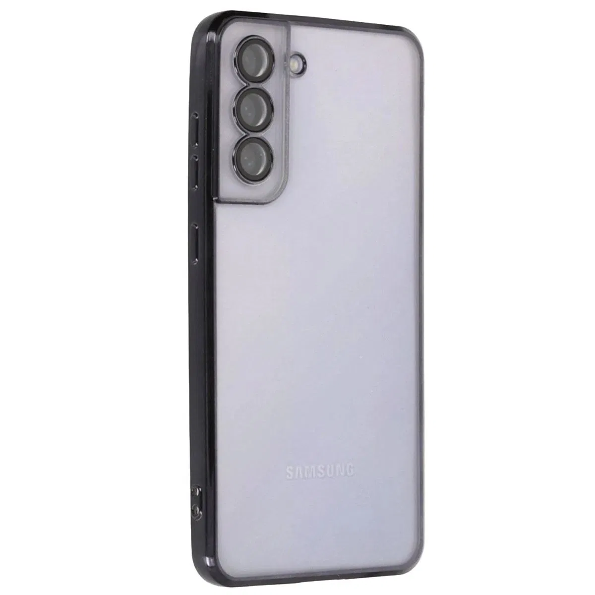Samsung Galaxy S21 Fe Kılıf Razer Lensli Silikon - Siyah