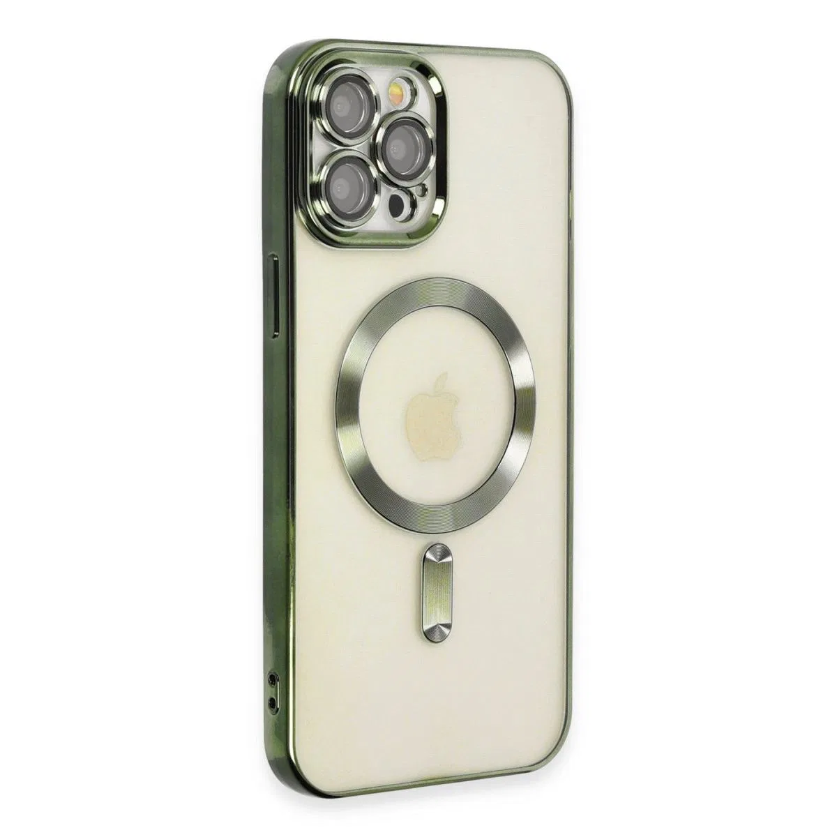 Apple İphone 12 Pro Max Kılıf Kross Magneticsafe Kapak - Koyu Yeşil görsel 2