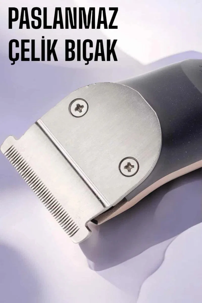 Paslanmaz Çelik Bıçaklı Hassas Çelik Bıçaklı Tıraş Makinesi görsel 2