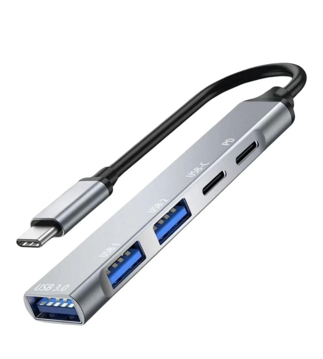 5in1 Metal Usb Hub – Yüksek Hızlı Çoklayıcı, 5 Bağlantı Noktalı, Dayanıklı Ve Taşınabilir Tasarım görsel 2