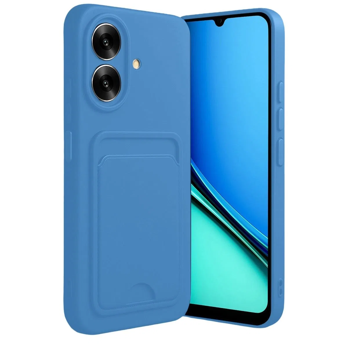 Realme Note 60 Kelvin Kartvizitli Silikon - Açık Mavi