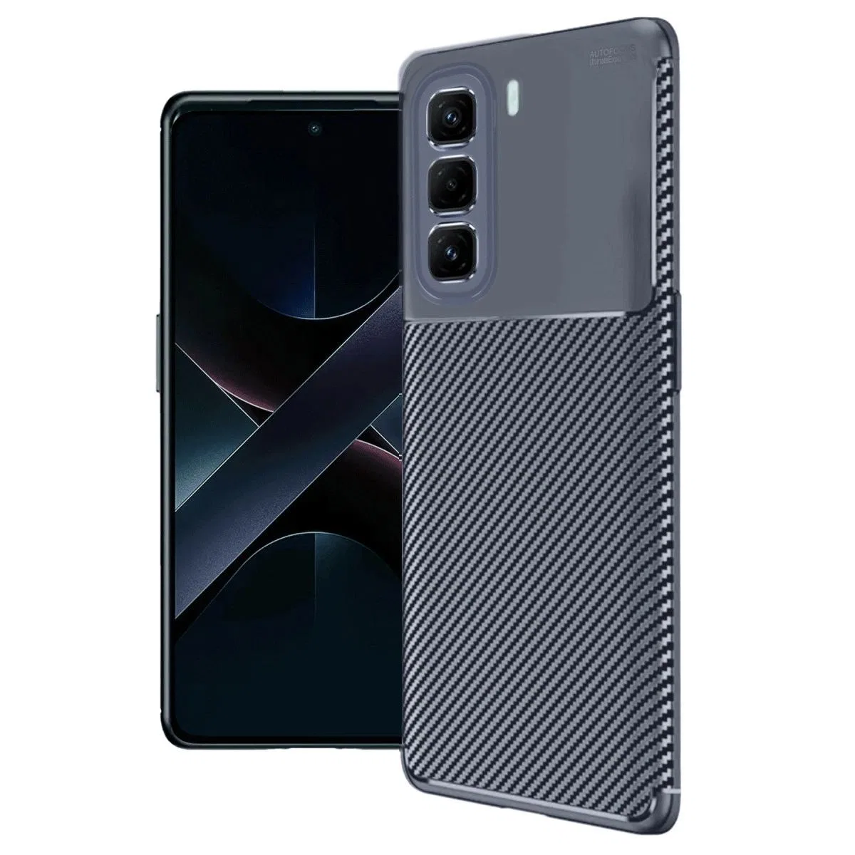 İnfinix Hot 50 Pro Plus 4g Auto Focus Karbon Kapak - Lacivert