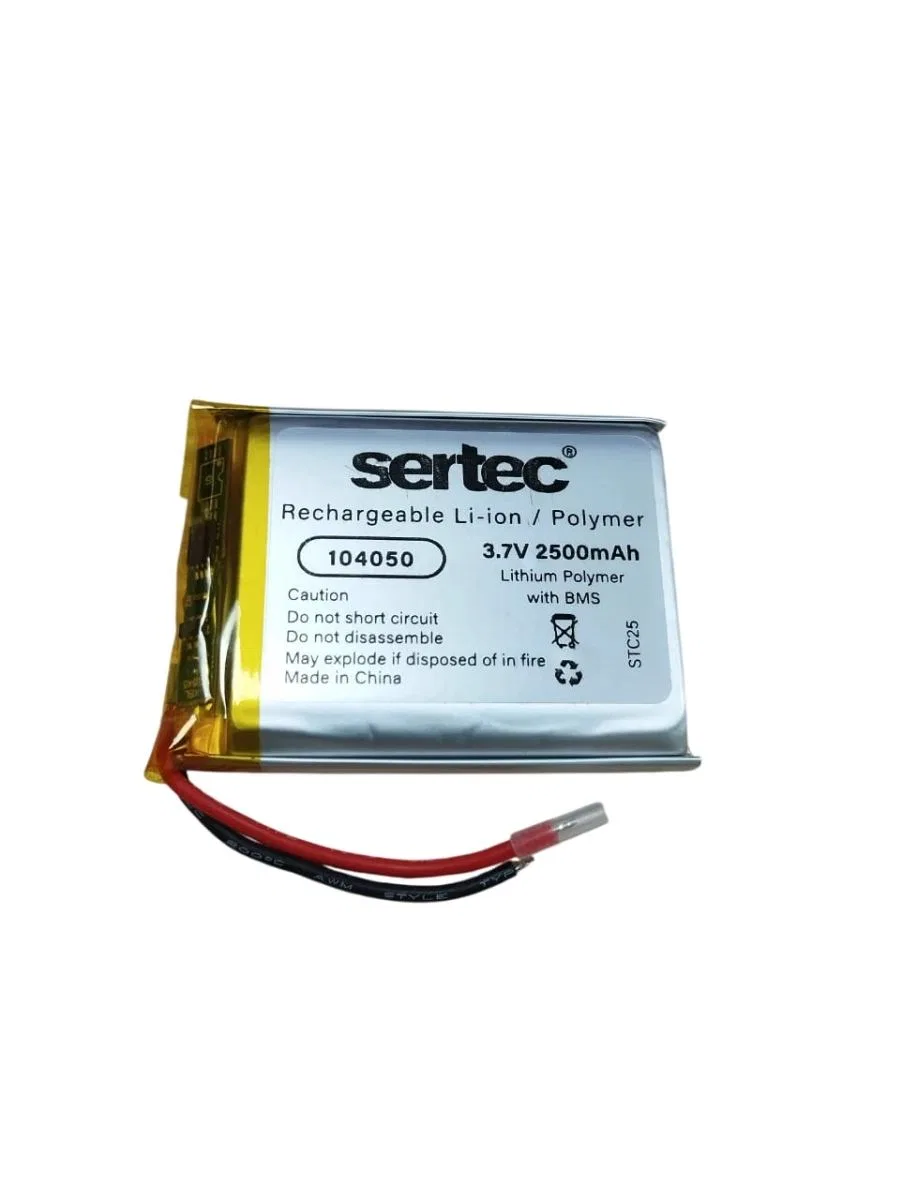 Sertec 104050 3. 7v 2500mah Li-polymer Pil (devreli/1. 5a)