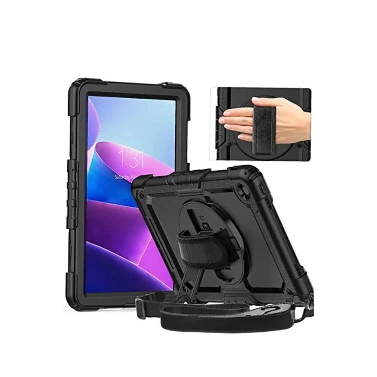 Samsung Galaxy X910 Tab S9 Ultra 14. 6 Kılıf Amazing Tablet Kapak - Siyah