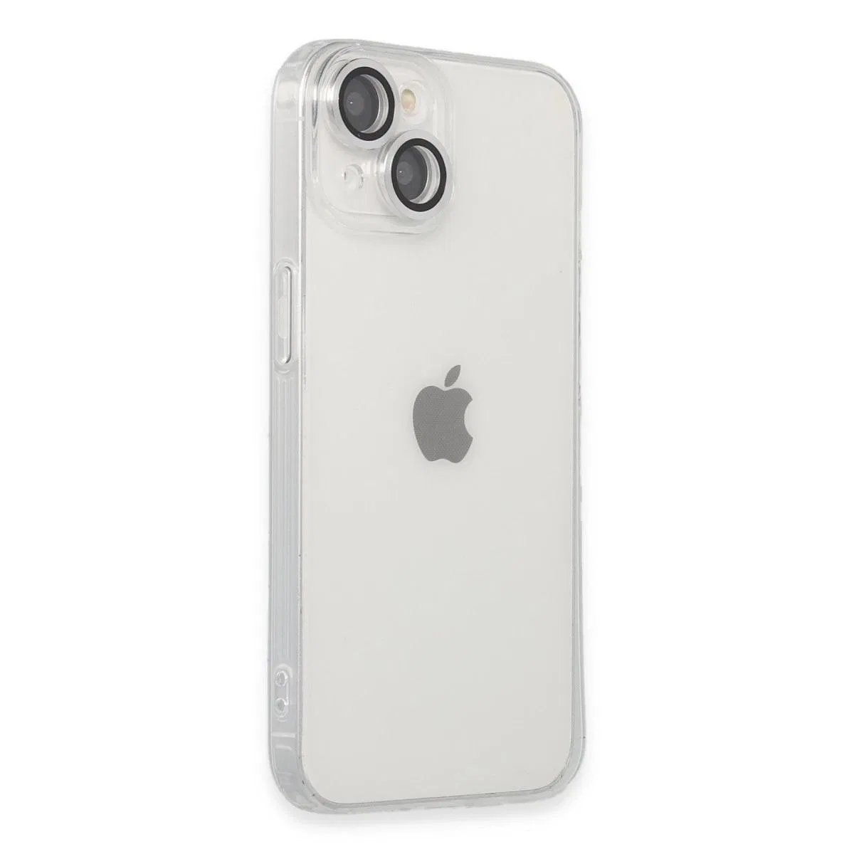 Apple İphone 14 Kılıf Luko Lens Silikon - Gümüş görsel 2