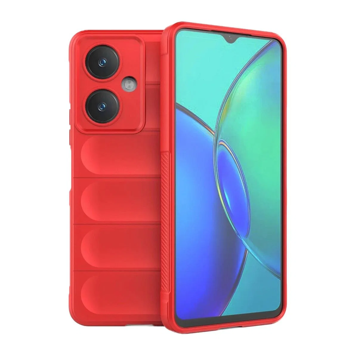 Vivo Y27 Kılıf Optimum Silikon - Kırmızı görsel 2