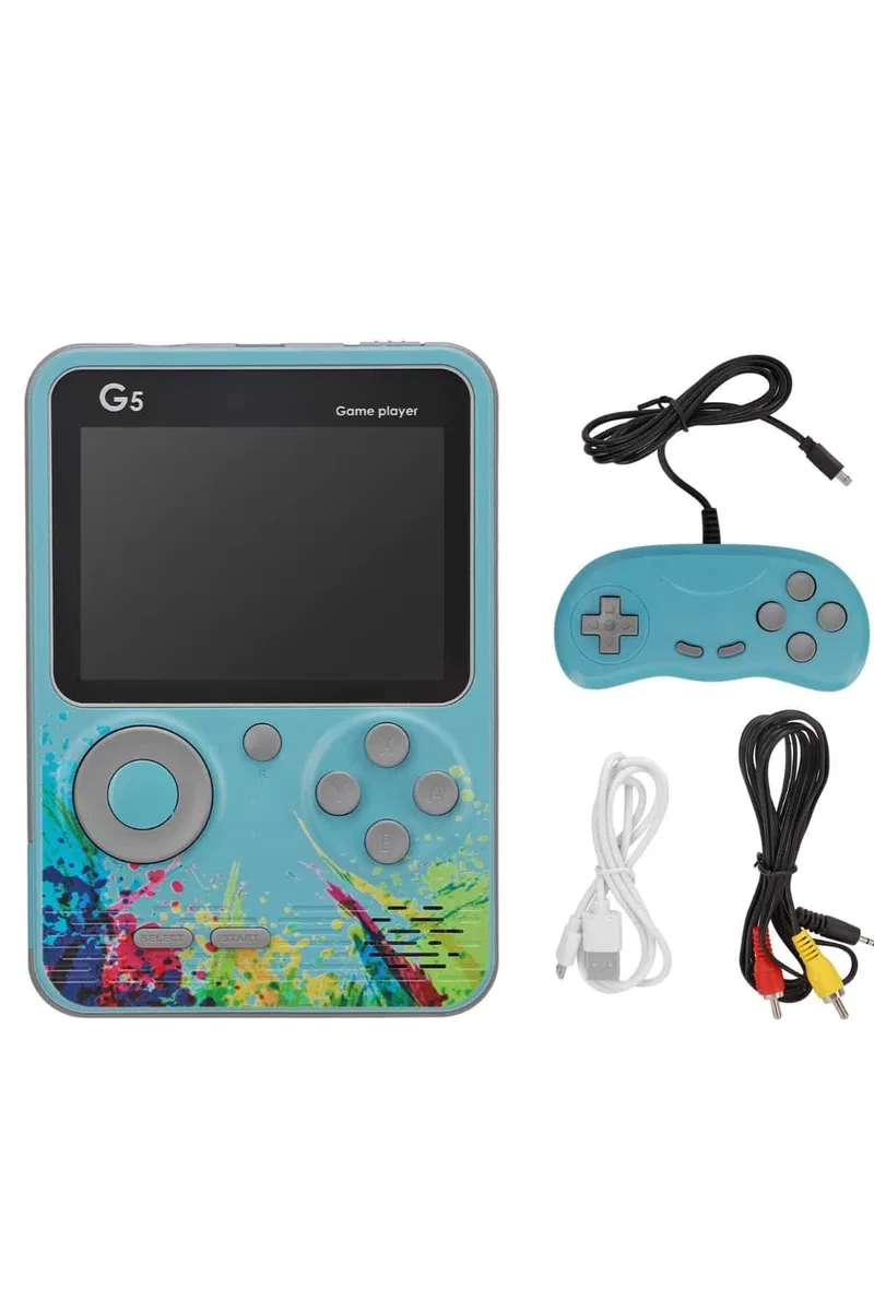 3 İnç Ekran 500 Oyunlu Game Box Mini Taşınabilir Oyun Konsolu görsel 2