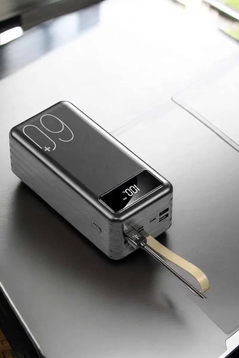 Powerbank 60. 000 MAH Dijital Göstergeli 4 Portlu Taşınabilir görsel 3