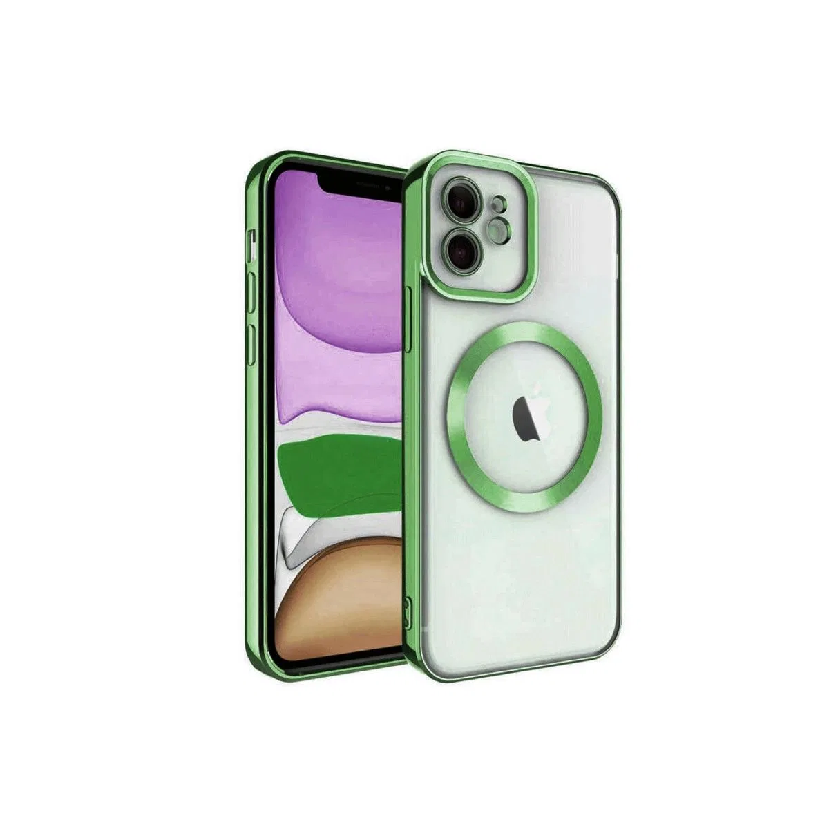 Apple İphone 11 Kılıf Kross Magneticsafe Kapak - Koyu Yeşil
