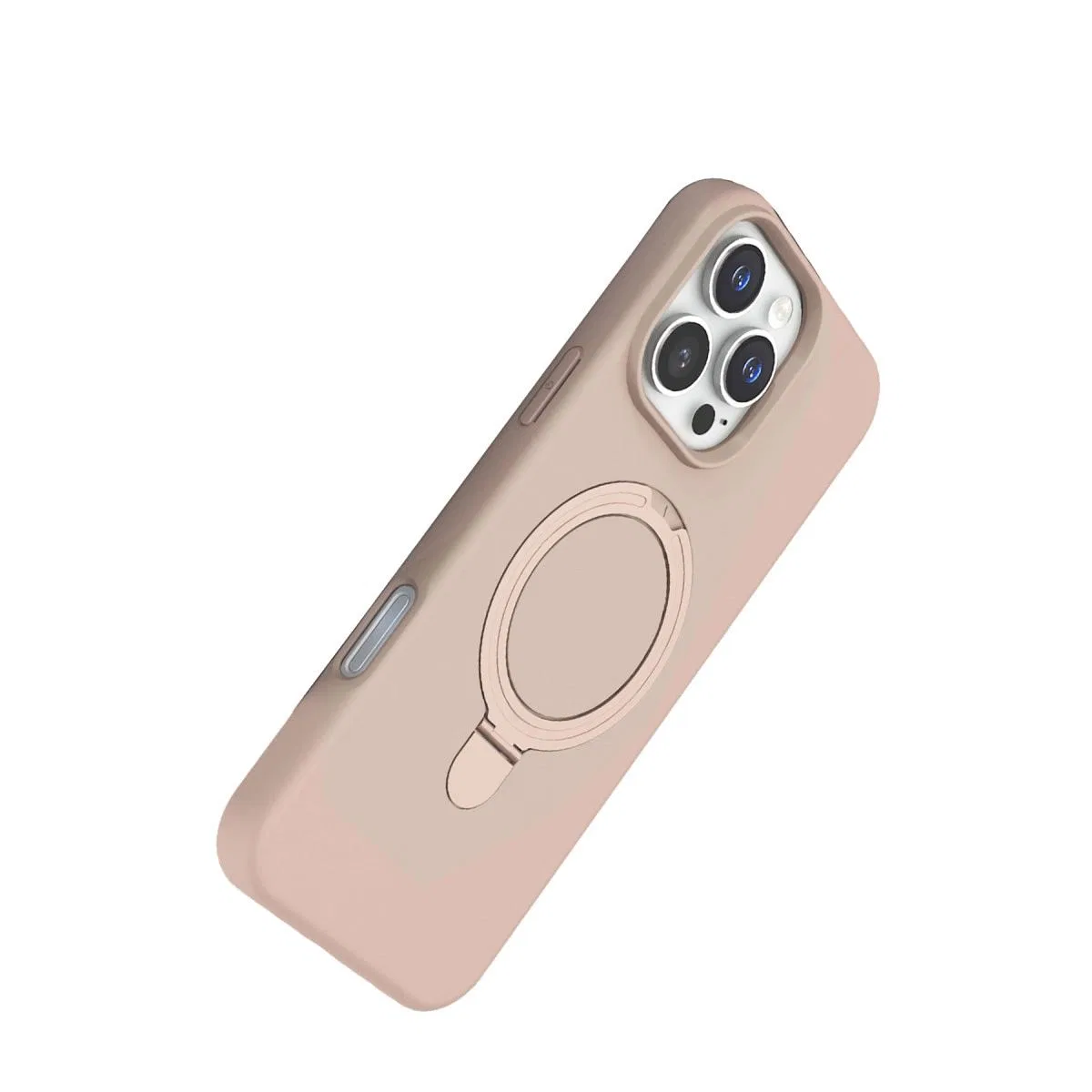 Apple İphone 16 Pro Max Regal Magsafe Standlı Kapak - Çöl Titanyum görsel 3