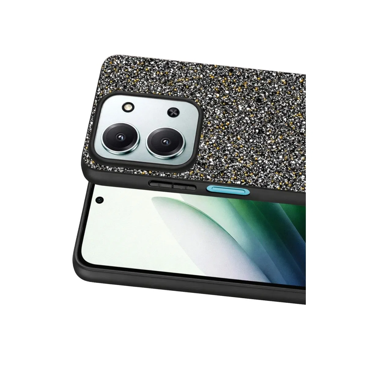 Onegif Xiaomi Redmi 15c 4g Bright Simli Kapak - Gold görsel 2