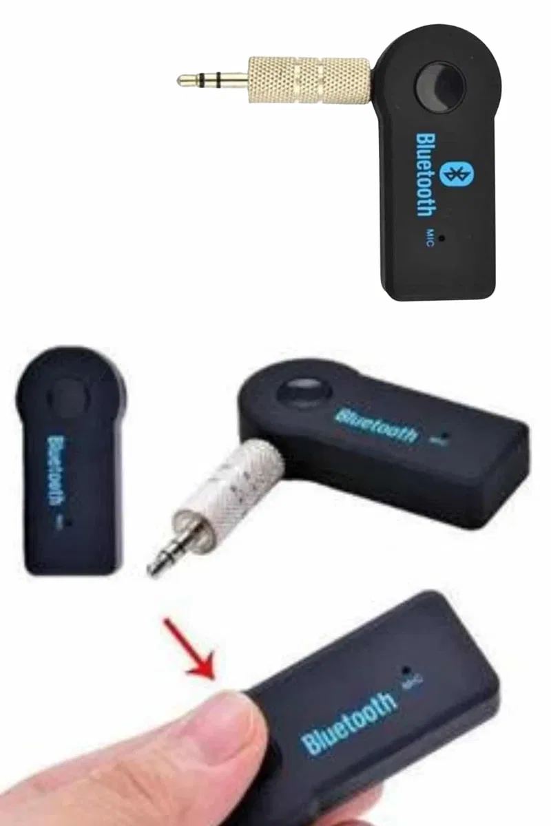 Yeni Nesil Bluetooth Aux Araç Kiti Siyah TV Tablet Telefon Araç Araba görsel 4