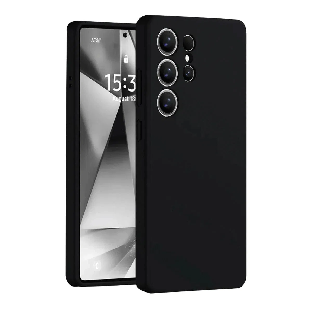 Samsung Galaxy S25 Ultra Kılıf Nano İçi Kadife Silikon - Siyah