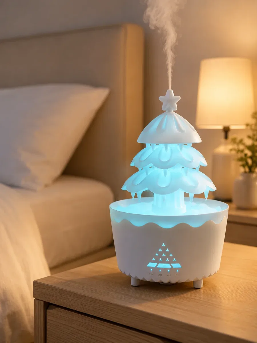 Şans Ağacı 250 ML Ultrasonik Hava Nemlendirici RGB Işıklı Aroma Difüzörü görsel 5