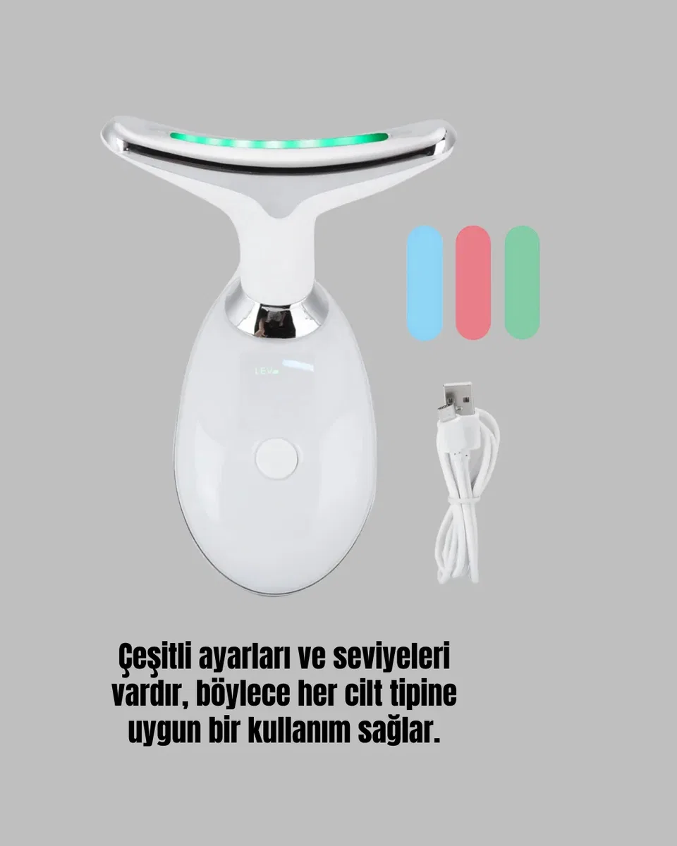 Kablosuz Şarjlı Yüz Masaj Cihazı | Cilt Yenileyici ve Nem Dengeleyici görsel 5