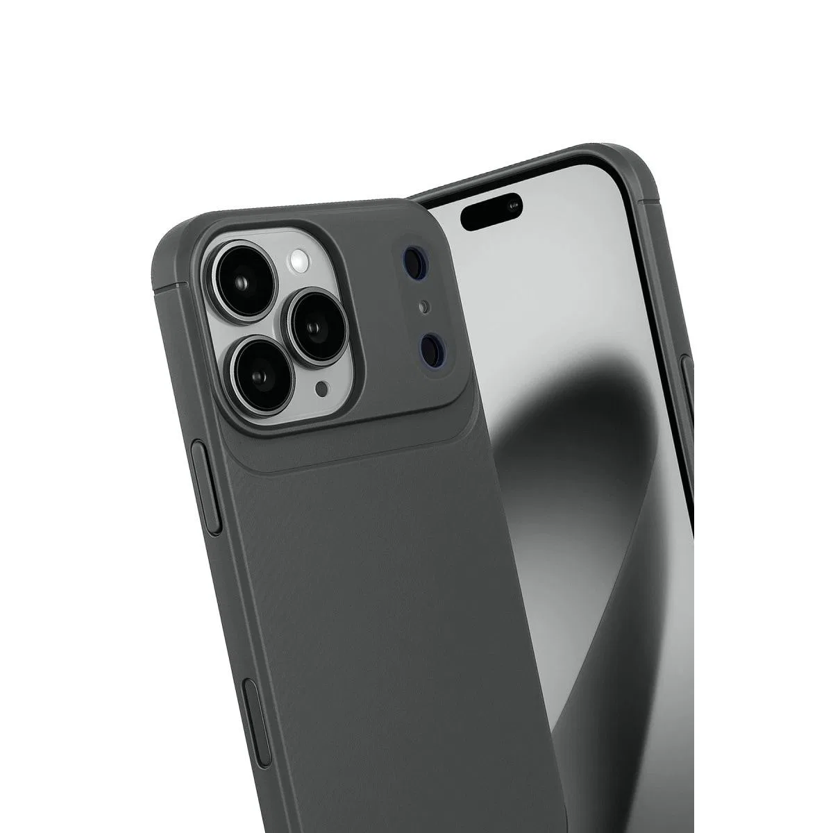 Apple İphone 17 Pro Max Auto Focus Karbon Kapak - Gri görsel 3