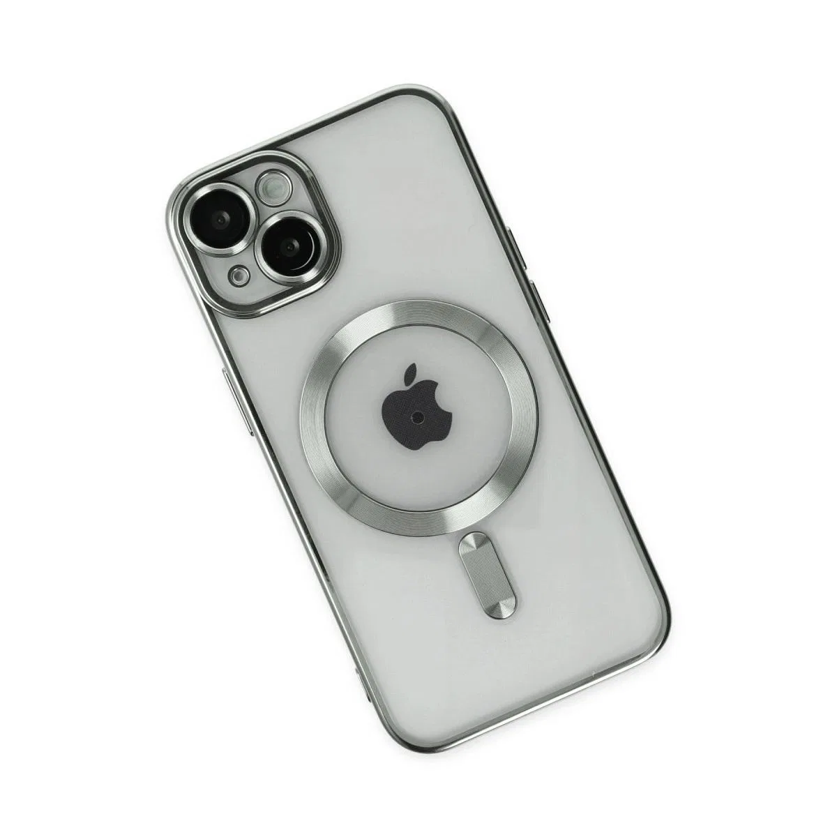 Apple İphone 14 Kılıf Kross Magneticsafe Kapak - Gümüş görsel 3
