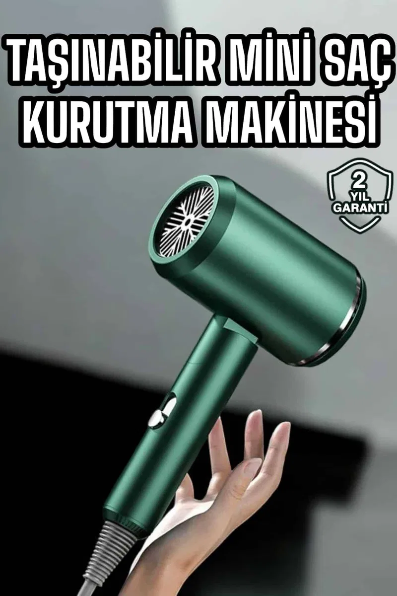 Saç Kurutma Makinesi Seyahat Tipi Mini Taşınabilir